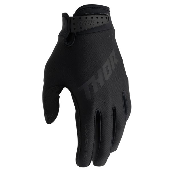 Thor Launchmode Split Gloves (Youth) side view Colors: Red Sizes: Y-2XS to Y-XS SKU:333219 | Available at BTO Sports.
