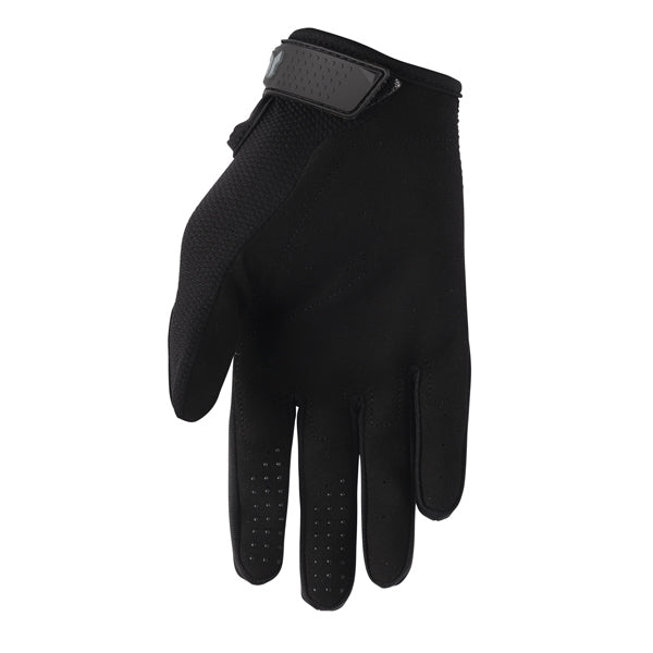 Thor Ridemode Static Gloves (Youth) rear view Colors: Red Sizes: Y-2XS to Y-XS SKU:333219 | Available at BTO Sports.