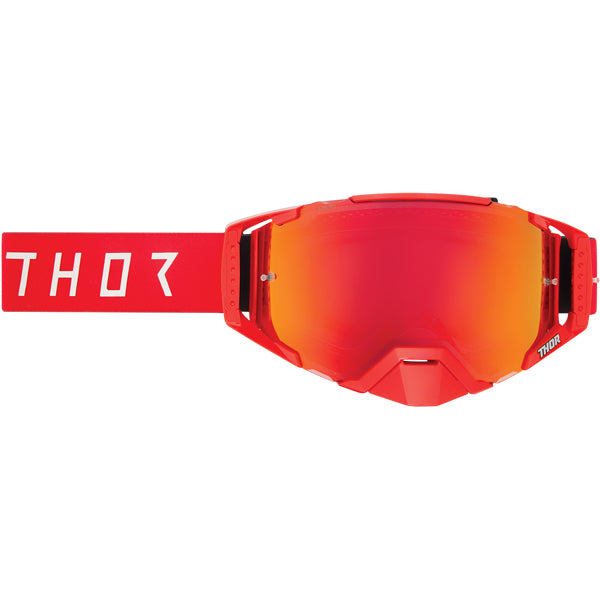 Clean studio shot of Thor Ascend LTD Goggles (Mirror Lens); showing frame shape, strap design, and lens style; SKU 260140