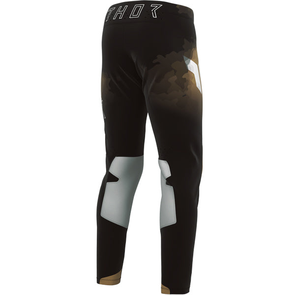 Clean studio shot of Thor Sportmode Carbon Pants; showing panel layout, seams, and overall cut; SKU 2901127; Sizes: 28-38