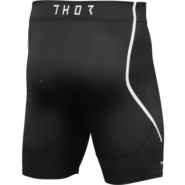 High-resolution studio image of Thor Comp Shorts; showing panel layout, seams, and overall cut; SKU 294004; Colors: Black; Sizes: S-3XL
