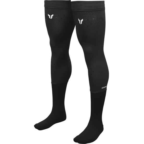 Clean studio shot of Thor Comp Socks; showing overall shape and visible design details; SKU 343109; Colors: Black; Sizes: SM/MD, LG/XL, 2X/3X