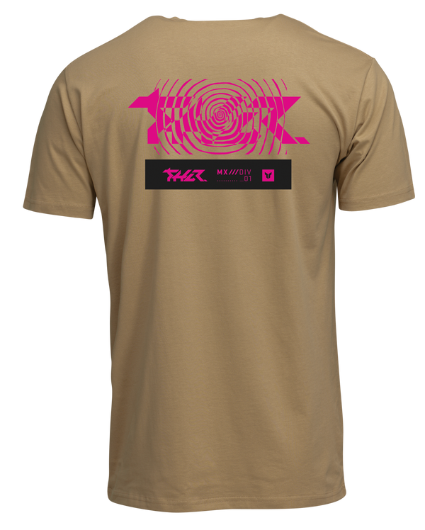 Clean studio shot of Thor Mind Control Tee; showing tee fit, printed graphics, and crew neckline; SKU 3030251; Colors: Caramel, Cream; Sizes: S-2XL