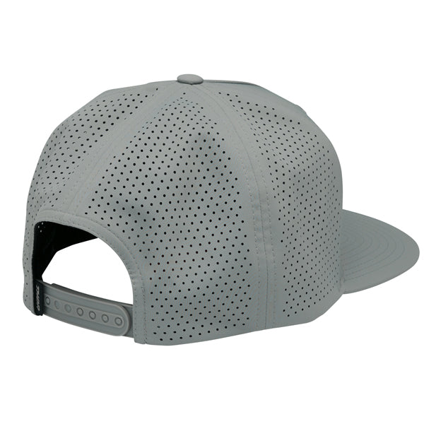 The Thor Vert Hat Sku 25014461 from the back showing fabric mesh shell with plastic snap for size adjustment on a white background