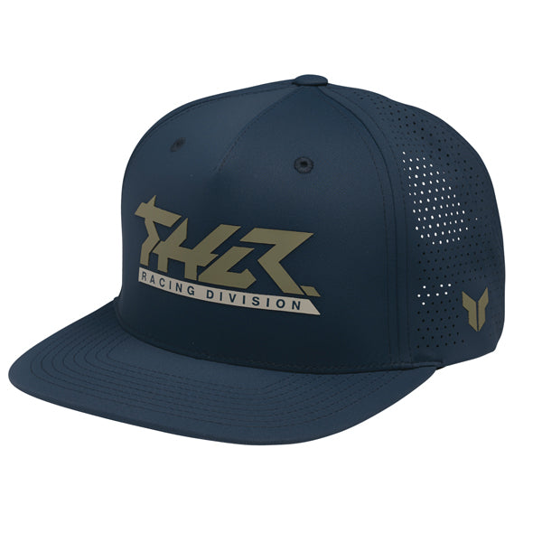 The Thor Vert Hat Sku 25014462 in Navy with design on Front of hat on a white background