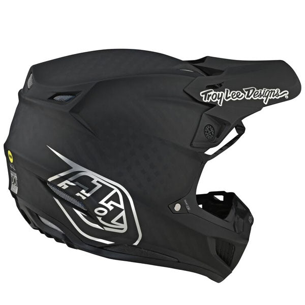 Image of Troy Lee Designs SKU 1714370 SE5 Carbon Stealth Helmet Size: XS Colors: Black/Chrome (SKU 1714370)