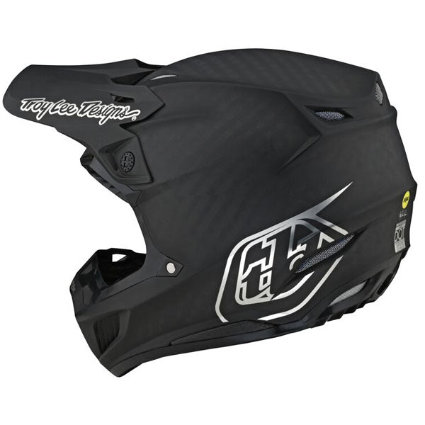 Image of Troy Lee Designs SKU 1714370 SE5 Carbon Stealth Helmet Size: XS Colors: Black/Chrome (SKU 1714370)