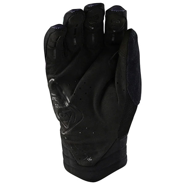 Product image of Troy Lee Designs BTO Sports 0004 TLD LUXE GLOVE RUGBY BLK 02 motocross gloves showing fit, construction, and colorway | Available at BTO Sports