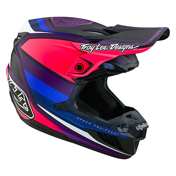 Image of Troy Lee Designs SKU 1820010 SE5 Composite Reverb LE Helmet Size: XS Colors: Black/Purple (SKU 1820010)