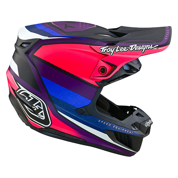 Image of Troy Lee Designs SKU 1820010 SE5 Composite Reverb LE Helmet Size: XS Colors: Black/Purple (SKU 1820010)