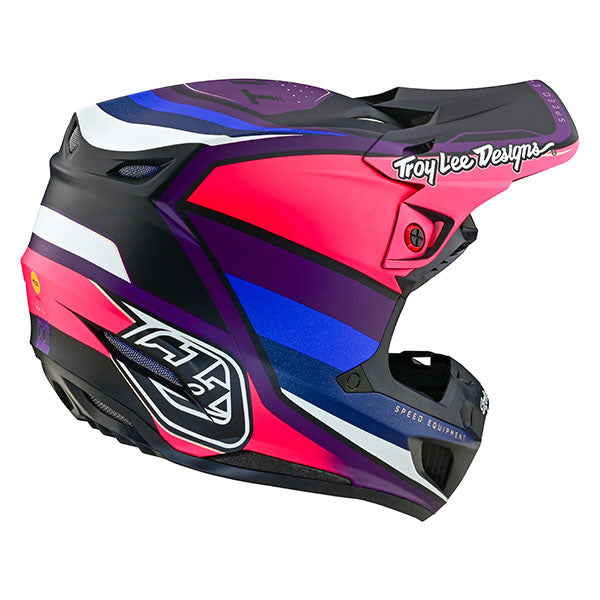 Image of Troy Lee Designs SKU 1820010 SE5 Composite Reverb LE Helmet Size: XS Colors: Black/Purple (SKU 1820010)