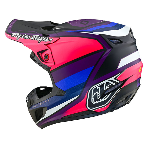 Image of Troy Lee Designs SKU 1820010 SE5 Composite Reverb LE Helmet Size: XS Colors: Black/Purple (SKU 1820010)