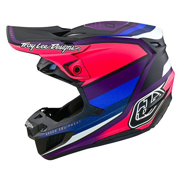 Image of Troy Lee Designs SKU 1820010 SE5 Composite Reverb LE Helmet Size: XS Colors: Black/Purple (SKU 1820010)