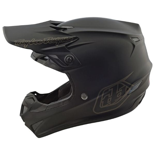Image of Troy Lee Designs SKU 1094902 SE4 Polyacrylite Mono Helmet Size: XS Colors: Black (SKU 1094902)