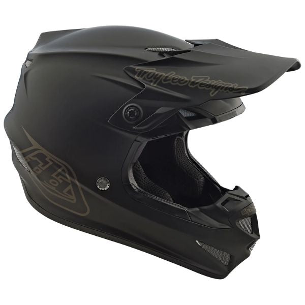 Image of Troy Lee Designs SKU 1094902 SE4 Polyacrylite Mono Helmet Size: XS Colors: Black (SKU 1094902)