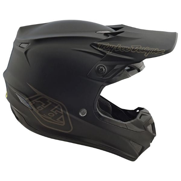 Image of Troy Lee Designs SKU 1094902 SE4 Polyacrylite Mono Helmet Size: XS Colors: Black (SKU 1094902)