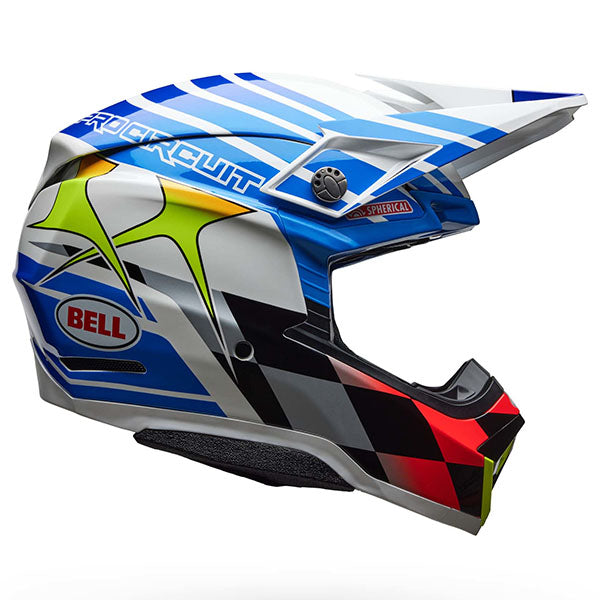 motorcycle helmet, showing aerodynamic shell design, ventilation ports, and secure retention system built for rider comfort and protection. SKU 07165405.