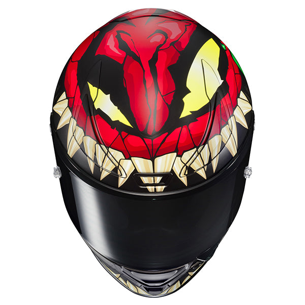 studio product photo of HJC SKU 809183108, sizes SM, MD, LG, XL for motorcycle helmet, street bike, full-face helmet, and powersports use.
