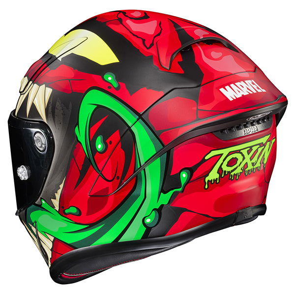 studio product photo of HJC SKU 809183105, sizes SM, MD, LG, XL for motorcycle helmet, street bike, full-face helmet, and powersports use.