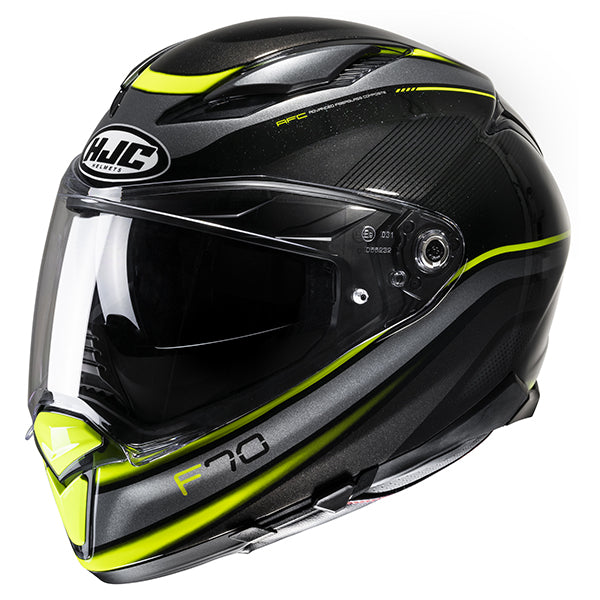 studio product photo of HJC SKU 810373104, sizes XS, SM, MD, LG, XL for motorcycle helmet, street bike, full-face helmet, and powersports use.