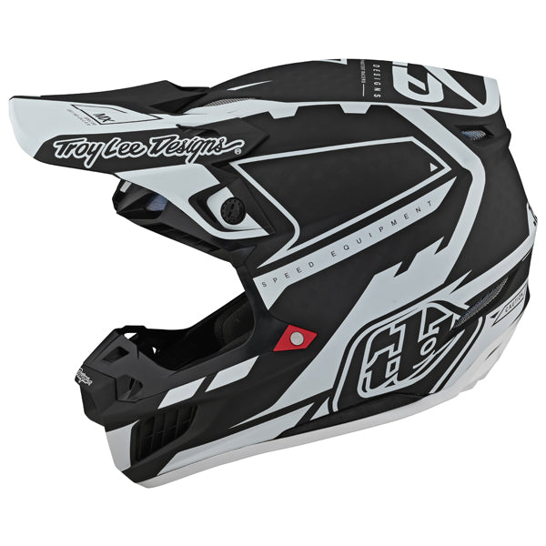 Image of Troy Lee Designs SKU 1711620 SE5 Carbon MXSE Helmet Size: XS Colors: BLACK (SKU 1711620)
