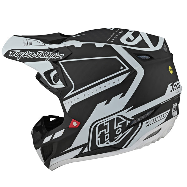 Image of Troy Lee Designs SKU 1711620 SE5 Carbon MXSE Helmet Size: XS Colors: BLACK (SKU 1711620)