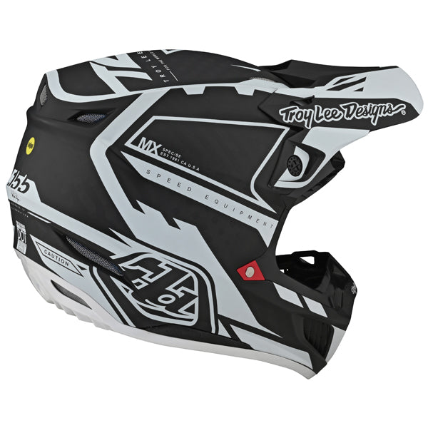 Image of Troy Lee Designs SKU 1711620 SE5 Carbon MXSE Helmet Size: XS Colors: BLACK (SKU 1711620)