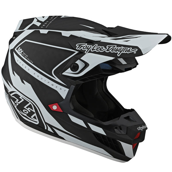 Image of Troy Lee Designs SKU 1711620 SE5 Carbon MXSE Helmet Size: XS Colors: BLACK (SKU 1711620)