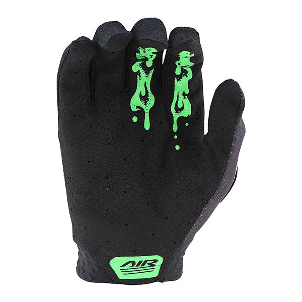 Product image of 2 Troy Lee Designs LE AIR GLOVE SLIMEHANDS FLOGRN 02 7981bd58 8751 43 a875 883a43f6a919 motocross gloves showing fit, construction, and colorway | Available at BTO Sports