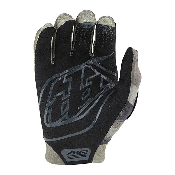 Product image of 12 Troy Lee Designs Air GLOVE BRUSHEDCAMO ARMGRN 02 82d689da 1302 4c7f a7d7 1e429a412359 motocross gloves showing fit, construction, and colorway | Available at BTO Sports
