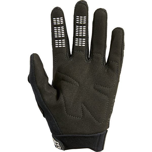 Product image of Youth MX21 DIRTPAW Glove BlackWhite 2 996f34d9 5a65 4137 bf74 ff984b599ba2 motocross gloves showing fit, construction, and colorway | Available at BTO Sports