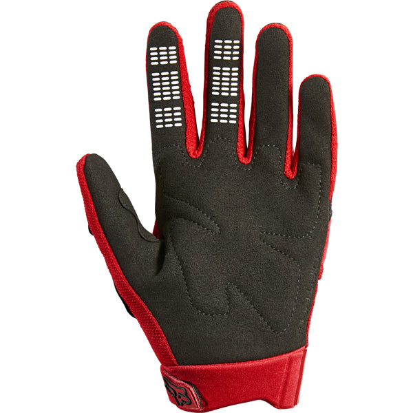 Product image of Youth MX21 DIRTPAW Glove FlameRed 2 adc8999d 8b4b 4672 8b51 88af28cb58db motocross gloves showing fit, construction, and colorway | Available at BTO Sports