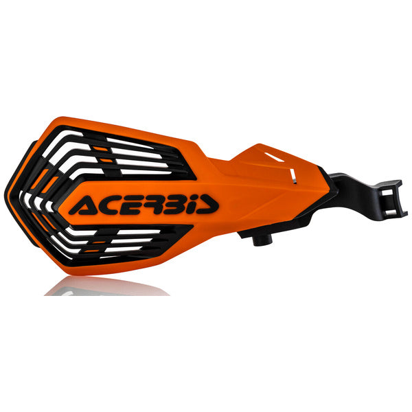 Acerbis K-Future Handguards in orange and black