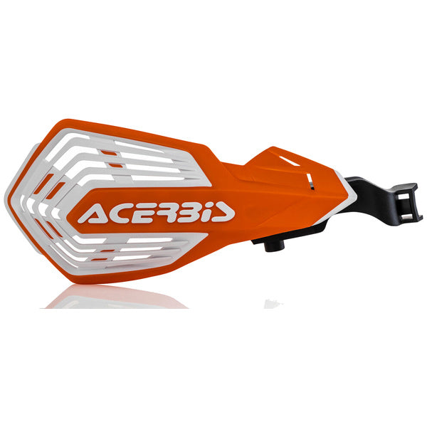 Acerbis K-Future Handguards in orange and white