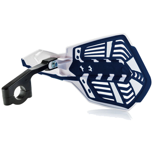 Acerbis X-Future Handguards in white and dark blue, additional view 2