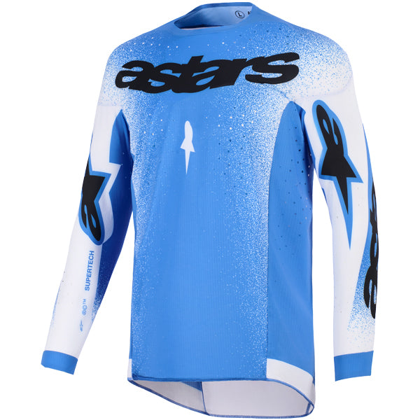 3760726-9177-2XL, Alpinestars, Supertech Scenz Jersey, Light Gray/Dark Blue, Red/Black/Yellow, UCLA Blue/White, Hot Coral/Purple, Purple/Yellow product photo