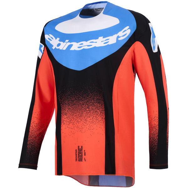 3760926-9041-XL, Alpinestars, Techstar Knif Jersey, Black/Light Gray/Purple, Light Gray/Orange Fluo/Black, Black/White/Red, UCLA Blue/Black/Yellow product photo