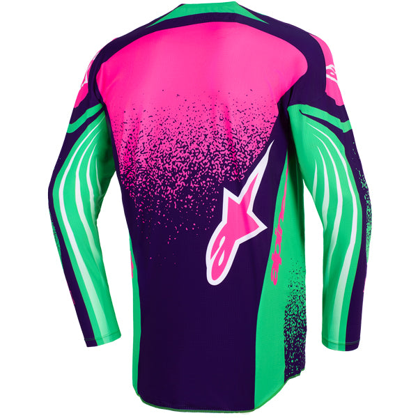 3761026-7275-S, Alpinestars, Techstar Nomur Jersey, Black/White/Red, Dark Navy/Orange/UCLA Blue, Deep Purple/Green/Pink Fluo, Light Gray/Red/Black product photo
