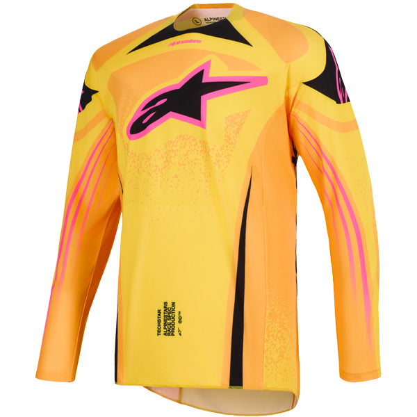 3761026-7275-XL, Alpinestars, Techstar Nomur Jersey, Black/White/Red, Dark Navy/Orange/UCLA Blue, Deep Purple/Green/Pink Fluo, Light product photo