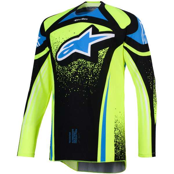 3761026-3129-S, Alpinestars, Techstar Nomur Jersey, Black/White/Red, Dark Navy/Orange/UCLA Blue, Deep Purple/Green/Pink Fluo, Light Gray/Red/Black product photo