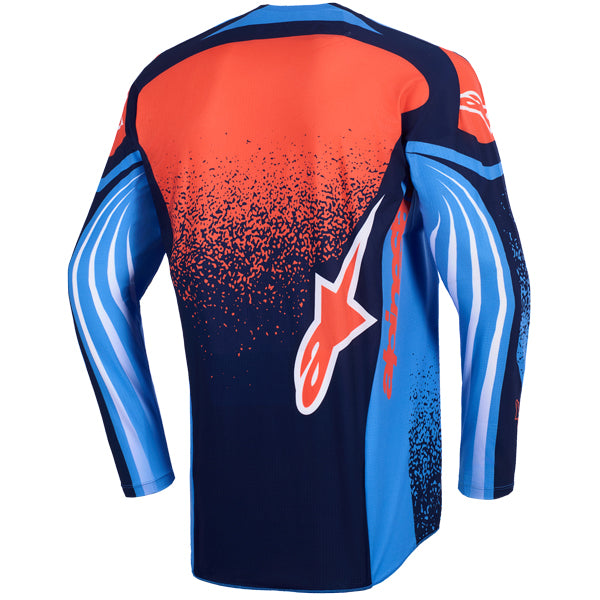 3761026-123-XL, Alpinestars, Techstar Nomur Jersey, Black/White/Red, Dark Navy/Orange/UCLA Blue, Deep Purple/Green/Pink Fluo, Light Gray/Red/Black product photo