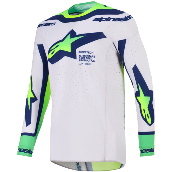 3762026-7263-2XL, Alpinestars, Supertech Vista Jersey, Dark Navy/Hot Coral/Cobalt, Yellow/Purple/Black, Light Gray/Yellow Fluo/Blue, Sizes SM, MD, LG, XL product photo