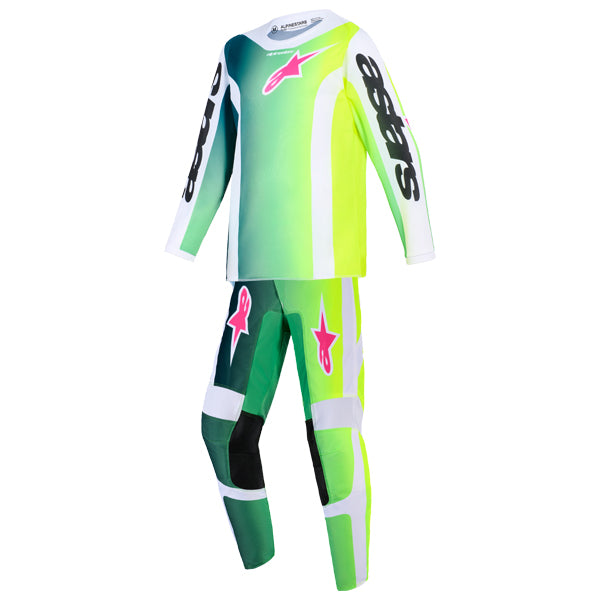 Alpinestars, Fluid Portl Jersey, Pant Combo (Youth), Red/Light Gray/Dark/Gray, UCLA Blue/White, Green/White/Black product photo - alternate view
