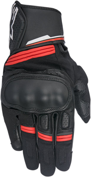 Product image of Alpinestars 18 booster glove black red motocross gloves showing fit, construction, and colorway | Available at BTO Sports