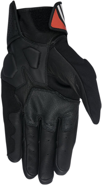 Product image of Alpinestars 18 booster glove black red1 motocross gloves showing fit, construction, and colorway | Available at BTO Sports
