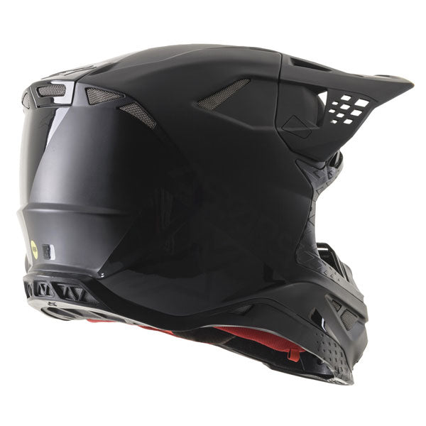Black/Grey product view, lightweight off‑road motorcycle helmet with ventilation and impact protection