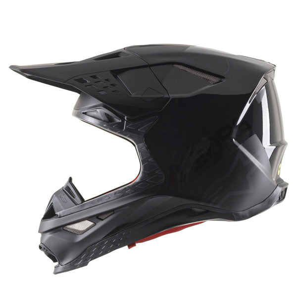Black/Grey product view, lightweight off‑road motorcycle helmet with ventilation and impact protection