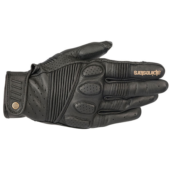 Product image of Alpinestars crazy eight glove black motocross gloves showing fit, construction, and colorway | Available at BTO Sports