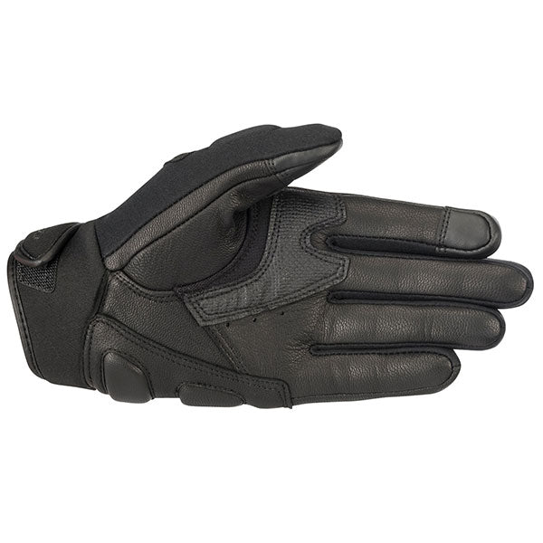Product image of Alpinestars faster glove black 1 1279b95c f3d3 4a9d 9ac7 0af76a6d142b motocross gloves showing fit, construction, and colorway | Available at BTO Sports