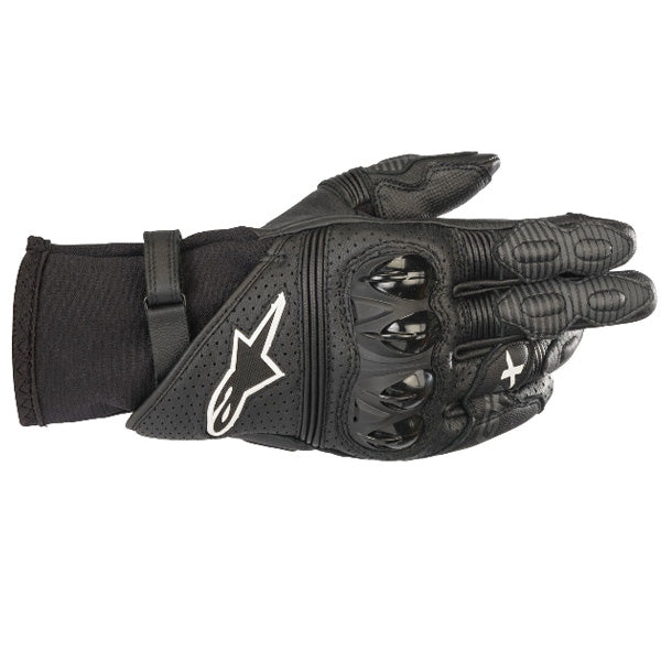 Product image of Alpinestars gp x2 glove black motocross gloves showing fit, construction, and colorway | Available at BTO Sports